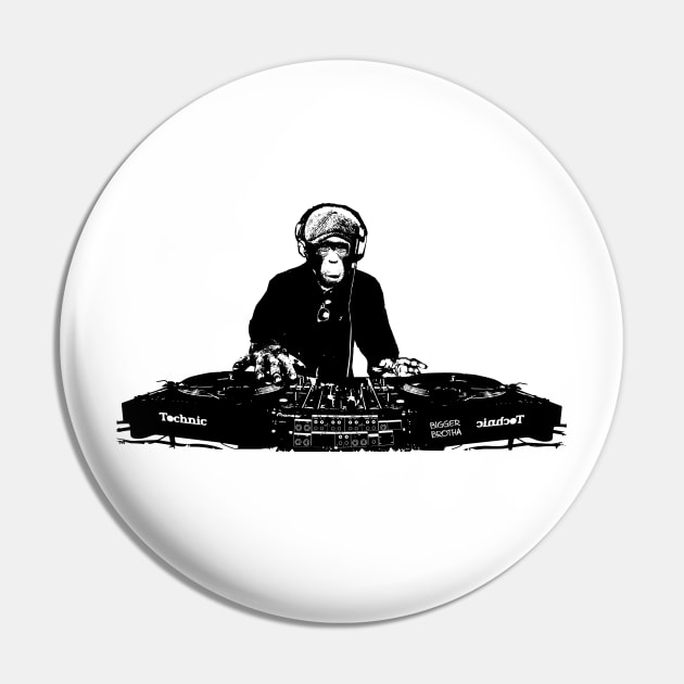 DJ Monkey Pin by BiggerBrotha