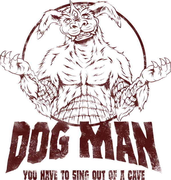 Dog Man Kids T-Shirt by Gridcurrent