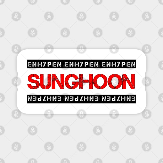 ENHYPEN SUNGHOON Cool Design Magnet by PANGANDOY