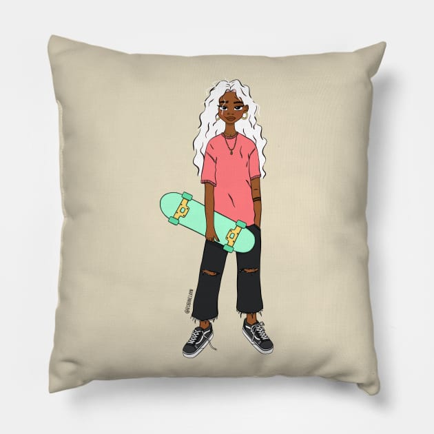 Skater Pillow by RobinElayn