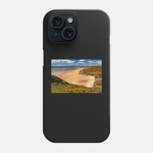 Tor Bay and Little Tor, Gower, Wales Phone Case