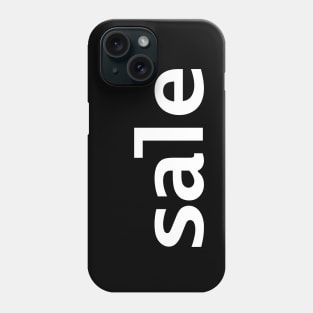 Sale Minimal Typography White Text Phone Case