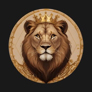 Regal Lion with Crown no.8 T-Shirt