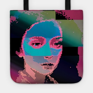 ROTTEN - Glitch Neon Retro Face Tote