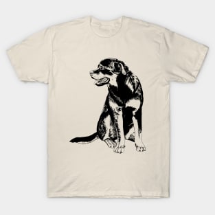 Dark Grunge T-Shirt Rottweiler Teeth - Aesthetic Shop