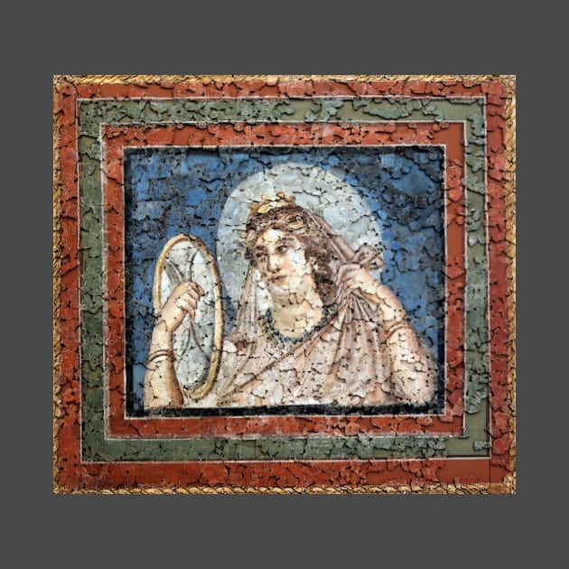 Roman Empress with mirror by Mosaicblues