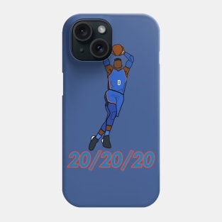 Russell Westbrook 20/20/20 - NBA Oklahoma City Thunder Phone Case