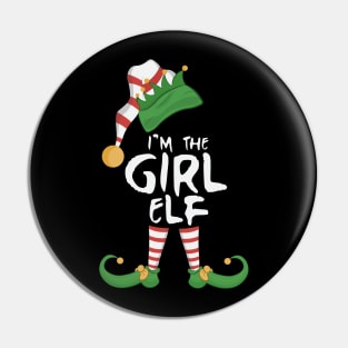 I'm The Girl Elf Pin