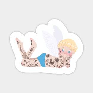 Cute tattooed angel Magnet