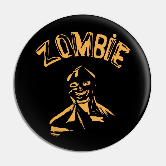 Zombie horror art vintage Pin by cypryanus