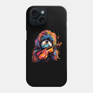 Shih Tzu Playing Violin Phone Case