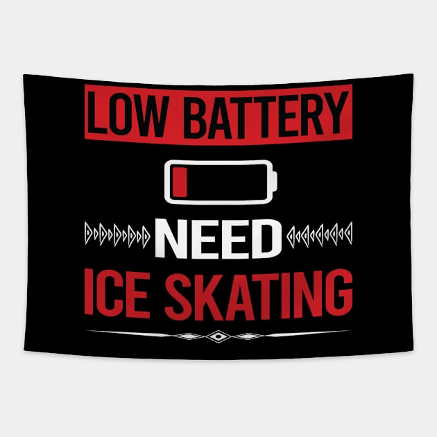 Low Battery Ice Skating Skate Skater Tapestry by tyeshawalthous