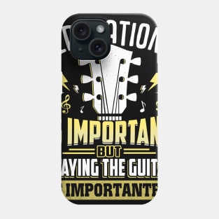 Education Is Important But Guitar Is Importanter Phone Case