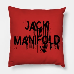 jack manifold black Pillow