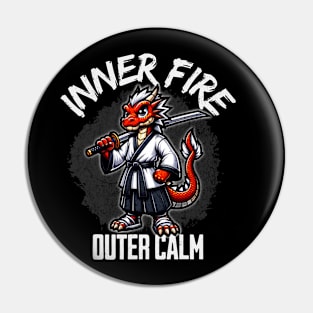 Dragon Sensei 🔥 "Inner Fire Outer Calm" Pin