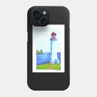 Sunny Day at the LIghthouse Phone Case