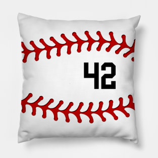 Baseball Laces Team Jersey Number 42 Mask #42 Pillow