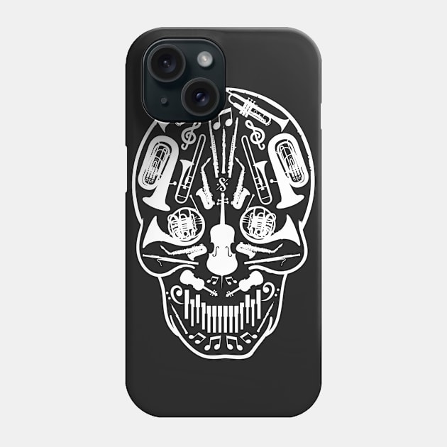 Music Skull Phone Case by MalditaNovena