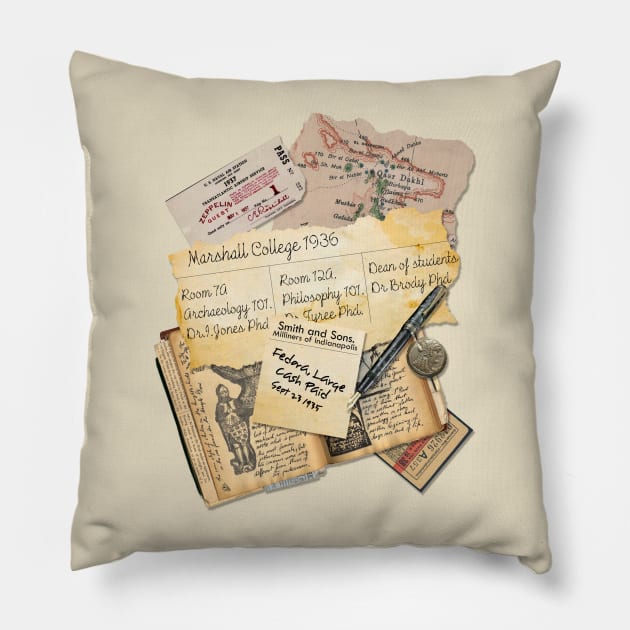 Indiana's Satchel Pillow by ZombieMedia