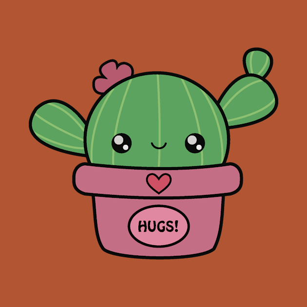 Kawaii cactus by BrainDrainOnly