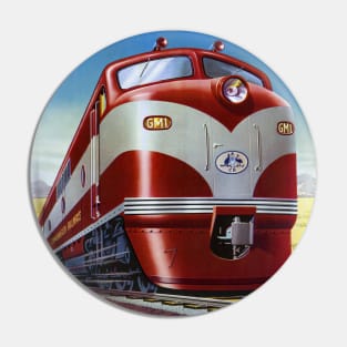 To The West Australia Railway Travel Poster Pin