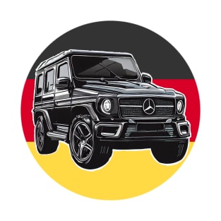 Mercedes G class with Germany flag T-Shirt