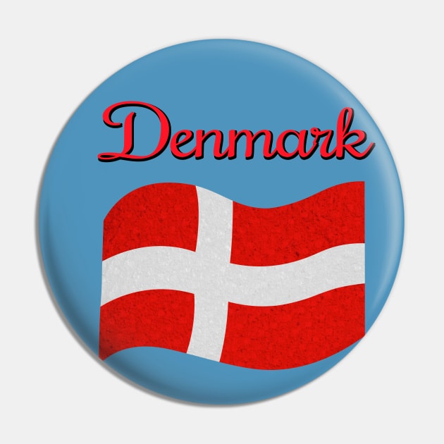 Flag of Denmark, danmarks flag Pin by Purrfect