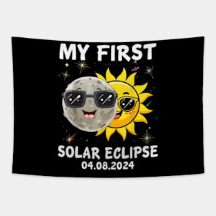 My First Solar Eclipse Toddler Boys Girls 2024 Solar Eclipse Tapestry