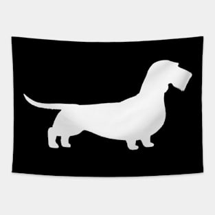 Wire Haired Dachshund Silhouette | Teckel Tapestry