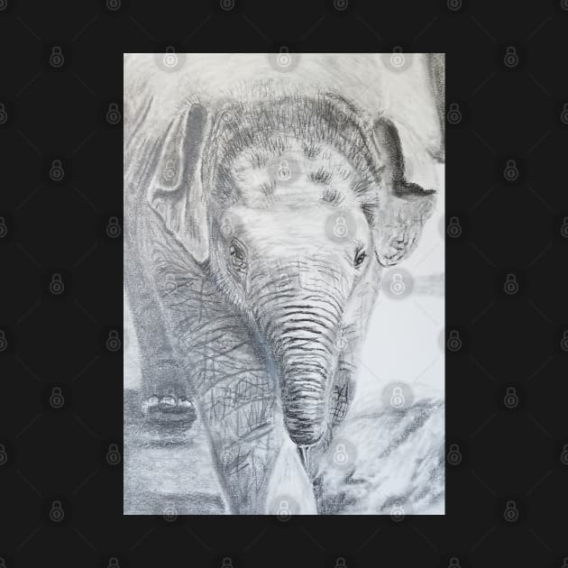 Baby Elephant by teenamarie23art