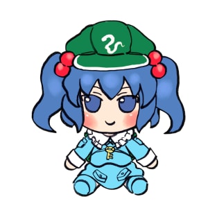 Mudwizard draws nitori kawashiro fumo plush / touhou memes T-Shirt