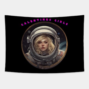 Galentine girl crying Tapestry