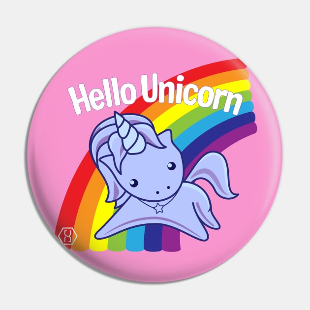 Altered Carbon - Hello Unicorn Pin by BadCatDesigns