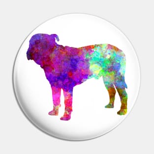 Majorca Mastiff in watercolor Pin