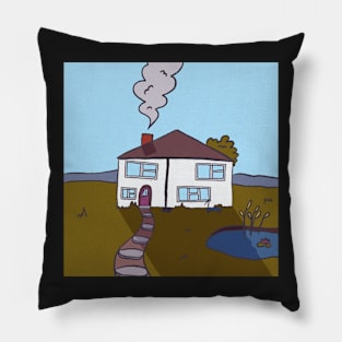 pondside house Pillow