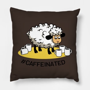 Heavily Caffeinated Sheep Pillow