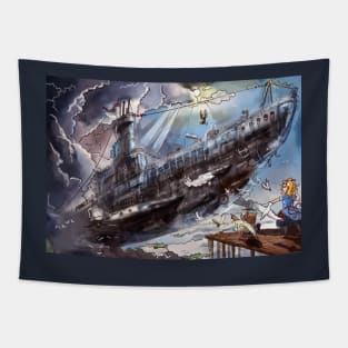 The Flying Submarine Tapestry