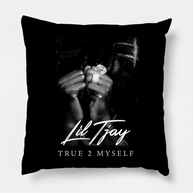 lil tjay true 2 myself Pillow by Mey X Prints