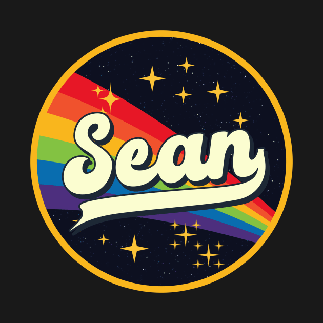 Sean // Rainbow In Space Vintage Style by LMW Art