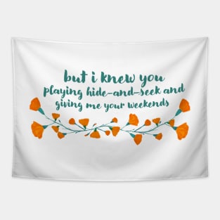 Cardigan Lyrics Green and Orange Tapestry