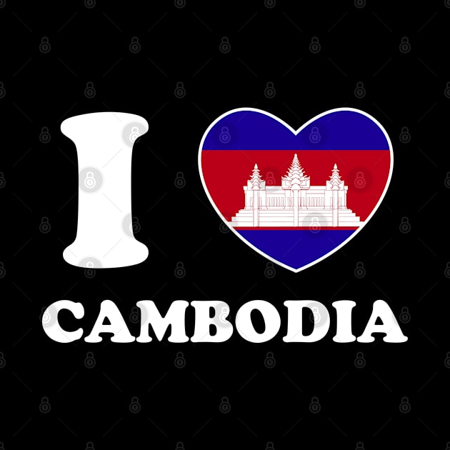 I Love Cambodia Heart Flag Women Men Kids Souvenir by BramCrye