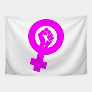 Feminist symbol pink Tapestry