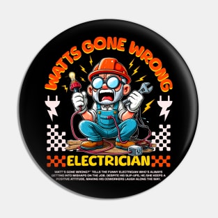 Funny Electrician Pin