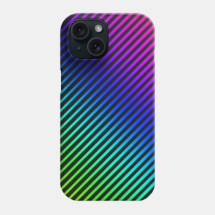 DIAGONAL STRIPES, RAINBOW COLOURS Phone Case