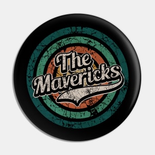 The Mavericks // Retro Circle Crack Vintage Pin