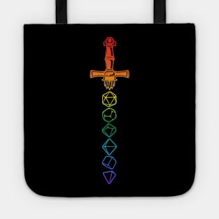 D&D Rainbow Dice Sword Tote