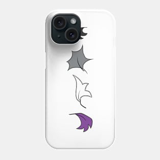 Heartstopper leaves Line - asexual pride Phone Case