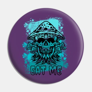 Mushroom Zombie Eat Me Pin