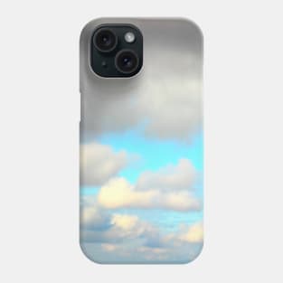 Scenery from Casertavecchia with fluffy and dark clouds Phone Case