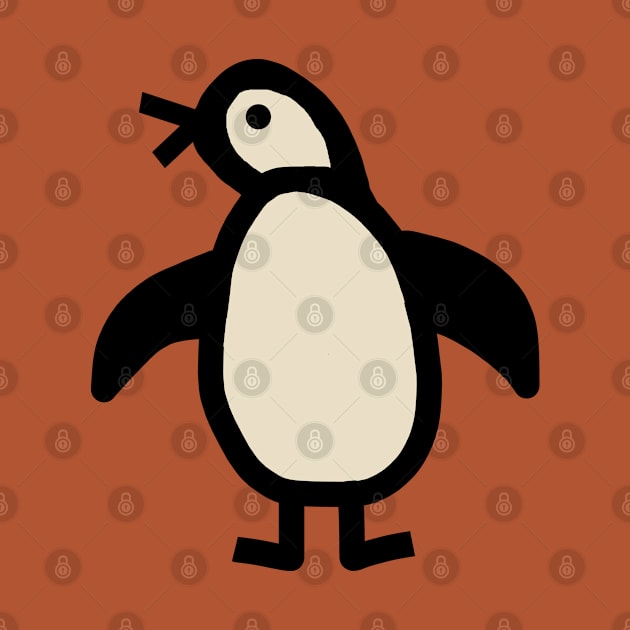 Cute Animals Penguin Portrait by ellenhenryart